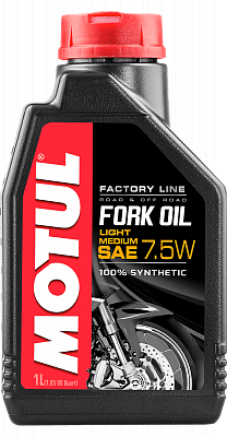 Масло Motul FORK OIL FL MED 10W, 100% синтетическое для любых спорт.вилок, 1л