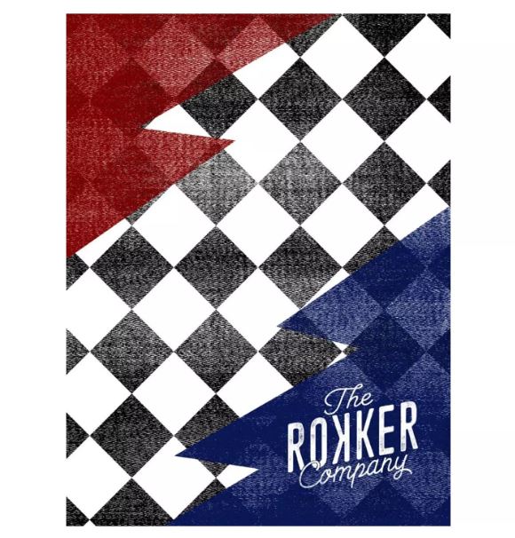 Бафф ROKKER Checker Board FL White/Black/Blue/Red