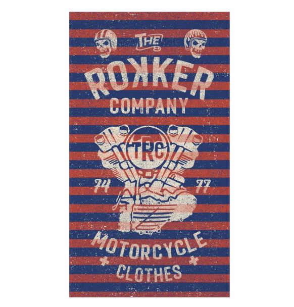 Бафф ROKKER Moto Stripes Blue/Red