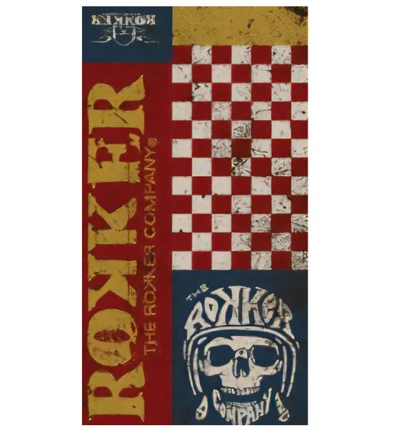 Бафф ROKKER Check Skull Red