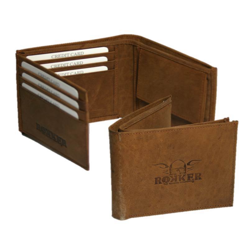 Портмоне кожаное ROKKER Traveler Wallet Brown