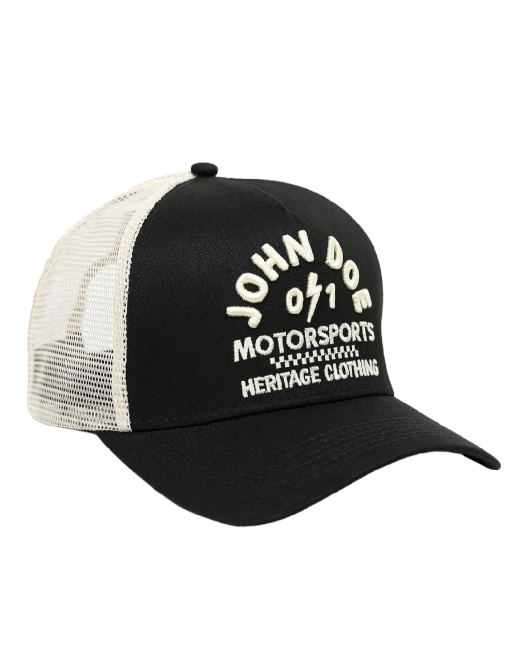 Бейсболка мужская John Doe Trucker Hat Black/White