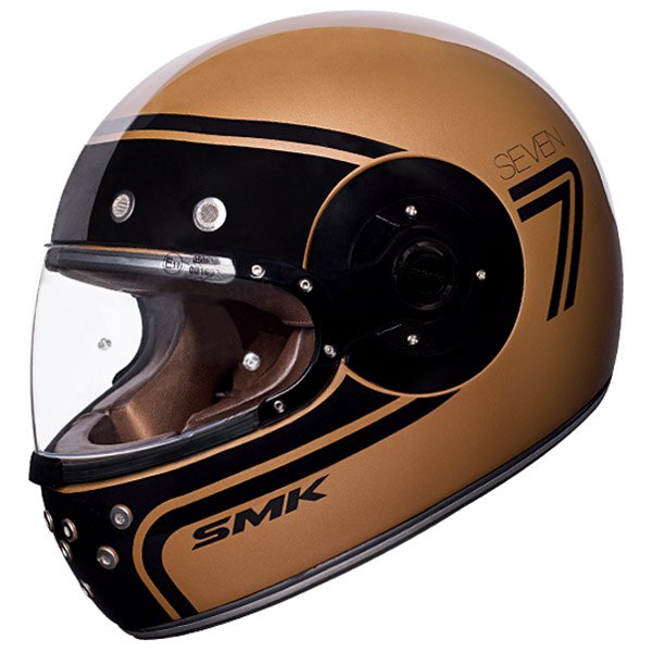 Мотошлем SMK Retro Seven Copper Black