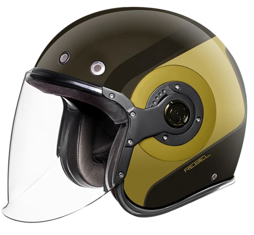 Мотошлем SMK Retro Jet Gloss Orange