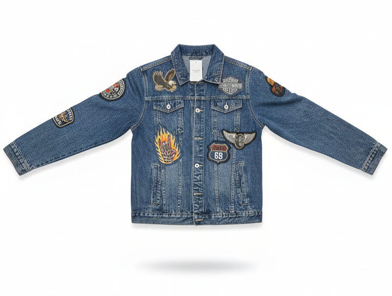 Джинсовая куртка XD с логотипом Harley Davidson 2XL
